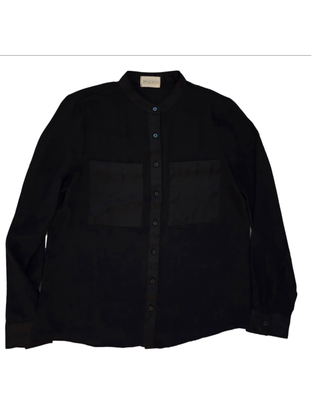 Women's Bella Ella Boutique Black Button Down Shirt Size XS